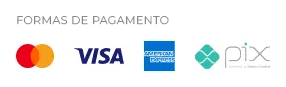 Visa, Mastercard, Elo e Pix